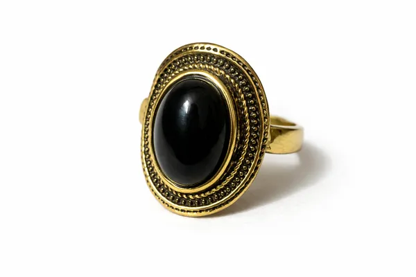 Antique_Gold_Midnight_Aura_Cocktail_Ring_For_Women